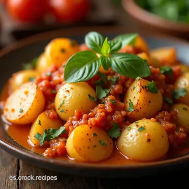 PAPAS CON POLLO AL HORNO Receta Casera F&aacute;cil Estilo Abuela Tarjeta de receta