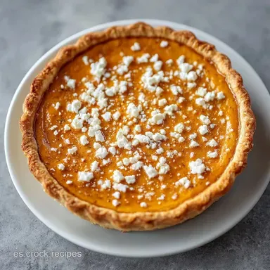Pastel de Calabaza Salado con Queso Tarjeta de receta
