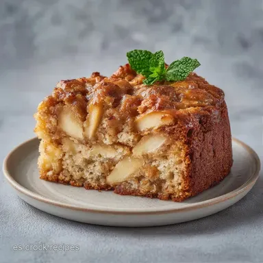 Pastel de Manzana con Miga Aterciopelada Tarjeta de receta