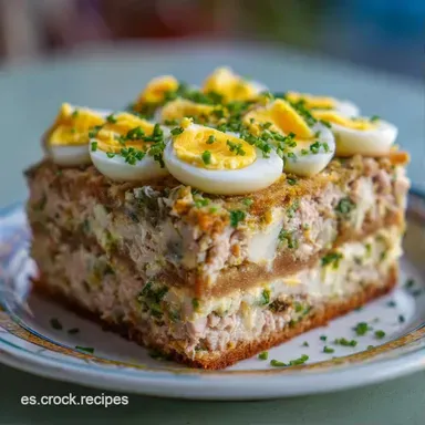 Pastel De Molde: Cremoso con At&uacute;n Tarjeta de receta