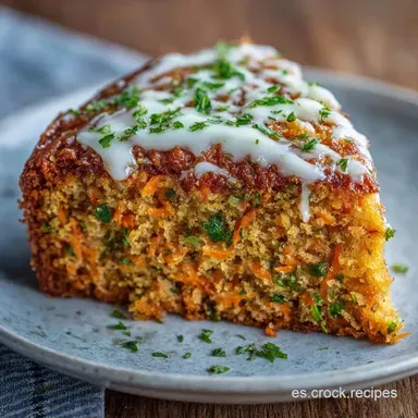 Pastel De Zanahoria Salado en 60 Minutos Tarjeta de receta