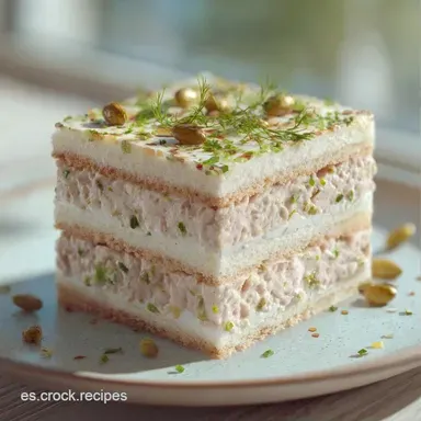 Pastel Salado Pan Molde con At&uacute;n Tarjeta de receta
