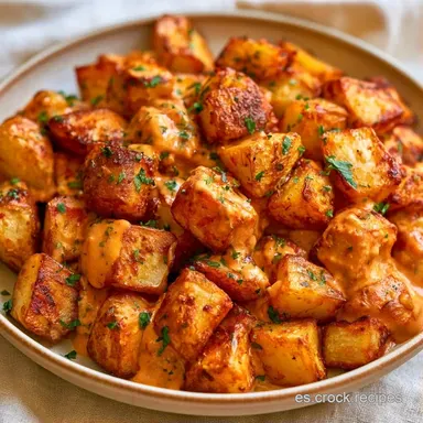 Patatas Bravas Confitadas en 1 Hora Tarjeta de receta