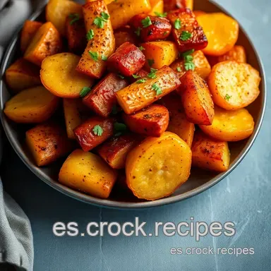 Freidora de Aire Recetas: &iexcl;Patatas Bravas M&aacute;s Crujientes! Tarjeta de receta