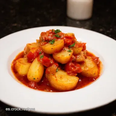 Patatas Bravas Caseras Receta Aut&eacute;ntica de Madrid Tarjeta de receta