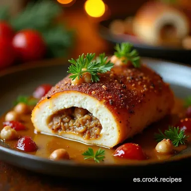 Platillo Navide&ntilde;o Pavo Relleno con Glaseado de Tamarindo Tarjeta de receta