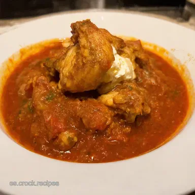 Pechuga de Pollo en Salsa Cremosa Receta F&aacute;cil y Deliciosa Tarjeta de receta