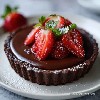 Pie de Chocolate Sin Horno: Postre Fr&iacute;o F&aacute;cil Tarjeta de receta