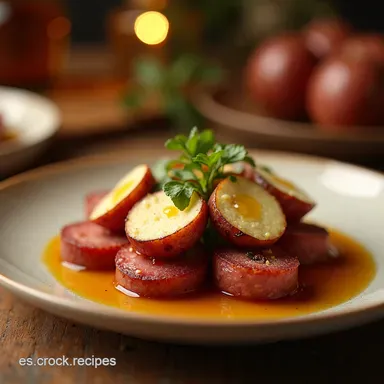 Aperitivos Navide&ntilde;os Chorizo Queso Cabra y Vino Tinto Tarjeta de receta