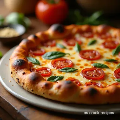 Pizza Casera Receta F&aacute;cil a la Piedra que Triunfa Tarjeta de receta