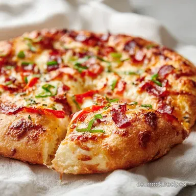 Pizza Sin Gluten para Celiacos con Base Crujiente en 2 Horas Tarjeta de receta