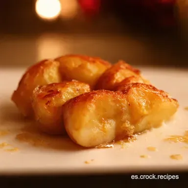 PLTANOS CARAMELIZADOS ESPECIAL Navide&ntilde;os Un Abrazo Dulce Tarjeta de receta