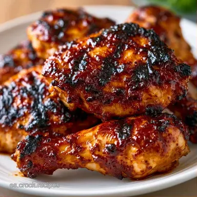 Pollo a la Barbacoa para 10 Personas Tarjeta de receta