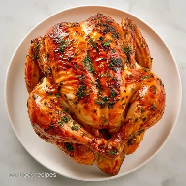 Pollo Asado Crujiente en Freidora Tarjeta de receta