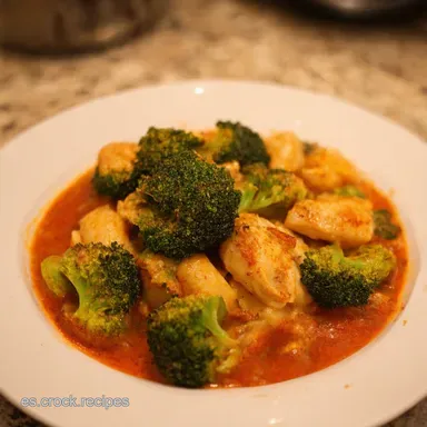 Mi Secreto POLLO CON BRCOLI Estilo Chino Casero Tarjeta de receta