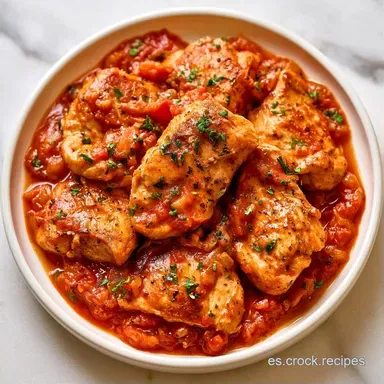 Pollo con Tomate en 1 Hora Tarjeta de receta
