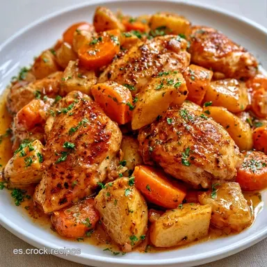 Pollo Guisado Con Patatas en 75 Minutos Tarjeta de receta