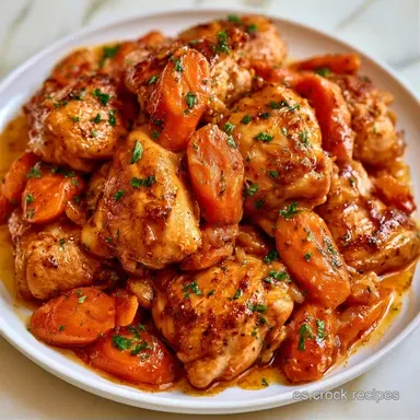 Pollo Guisado De La Abuela para 4 Tarjeta de receta