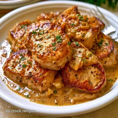 Pollo Salsa Pimienta para 4 Personas Tarjeta de receta