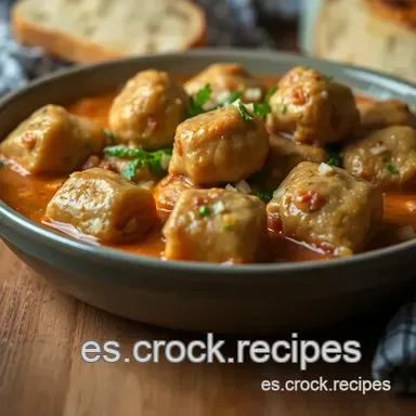 Alb&oacute;ndigas de Cerdo en Caldo: &iexcl;Un Guiso Italiano Casero! Tarjeta de receta