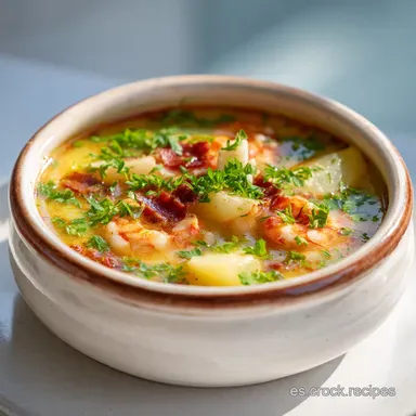 Porrusalda Receta Original Vasca para 4 Raciones Tarjeta de receta