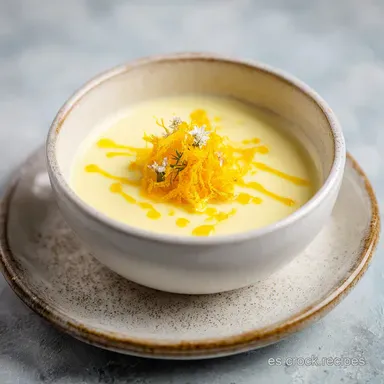 Posset de Lim&oacute;n Cremoso para 4 Raciones Tarjeta de receta