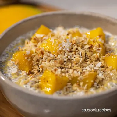 Pud&iacute;n de Ch&iacute;a Tropical: &iexcl;Recetas Ch&iacute;a F&aacute;ciles y Deliciosas! Tarjeta de receta