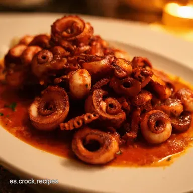 Pulpo Gallego Aut&eacute;ntico Como en la Feria Tarjeta de receta