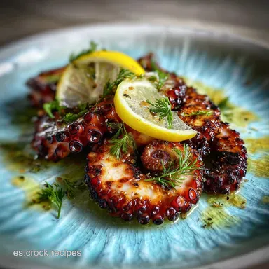 Receta de Pulpo a la Parrilla Tierno y Crujiente Tarjeta de receta