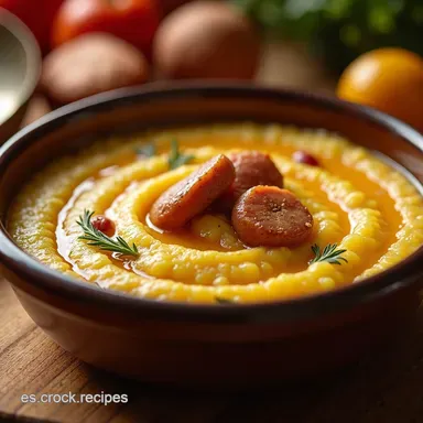 Pur&eacute; de Papas con Salchicha Receta de la Abuela F&aacute;cil Tarjeta de receta