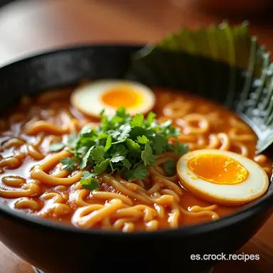 Ramen en 30 Minutos Mi Secreto para una Sopa Japonesa R&aacute;pida Tarjeta de receta