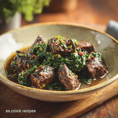 Receta Carne en Salsa: Ternera Tierna para 4 Raciones Tarjeta de receta