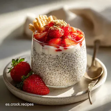 Receta con Ch&iacute;a y Yogur: Pud&iacute;n de Ch&iacute;a y Yogur Griego Tarjeta de receta