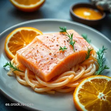 Salm&oacute;n a la Naranja: &iexcl;Receta F&aacute;cil con Toque Secreto! Tarjeta de receta