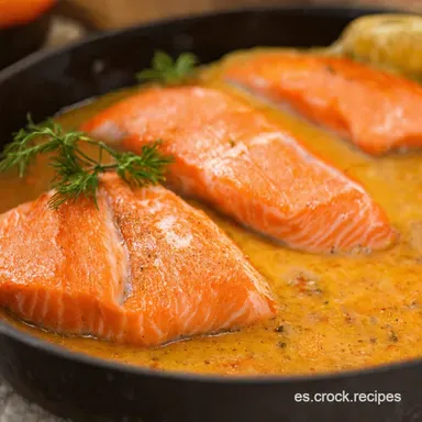 Salm&oacute;n al Ajillo Andaluz Receta F&aacute;cil y Deliciosa Tarjeta de receta