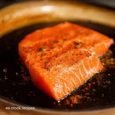 Receta de Salm&oacute;n al Piment&oacute;n Sabor Espa&ntilde;ol en Minutos Tarjeta de receta