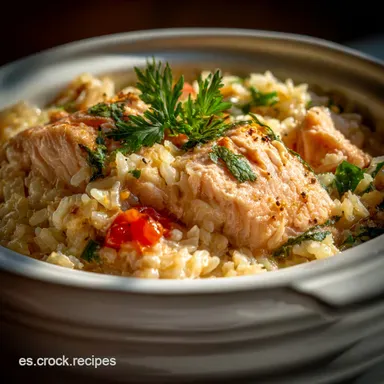 Salm&oacute;n con Arroz en 30 Minutos Tarjeta de receta