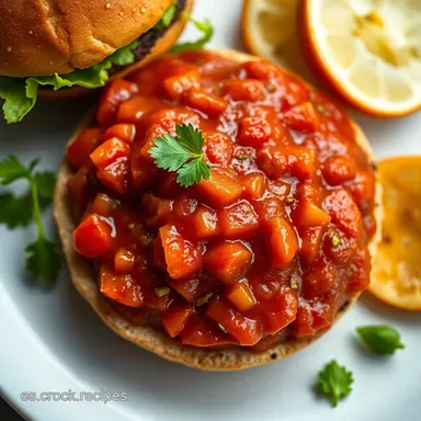 Salsa para Hamburguesas "&iexcl;Qu&eacute; Rica!": El Secreto de MariCarmen Tarjeta de receta