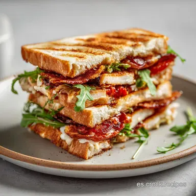 S&aacute;ndwich Club Receta Paso a Paso en 20 Minutos Tarjeta de receta