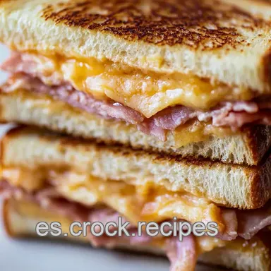 S&aacute;ndwich Monte Cristo: Un Cl&aacute;sico con Sabor a Par&iacute;s Tarjeta de receta