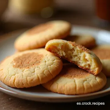 Receta de Galletas Snickerdoodle Cl&aacute;sicas Suaves Esponjosas y Agrietadas Tarjeta de receta
