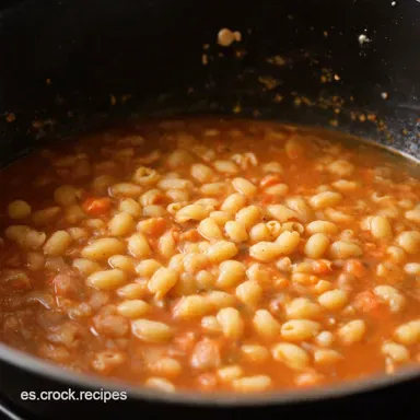 Batch Cooking con Sabor Sopa Pasta e Fagioli La Abuela Tarjeta de receta