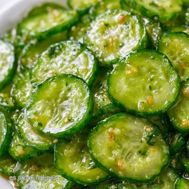 Receta de Sunomono de Pepino Fácil para 4 Tarjeta de receta