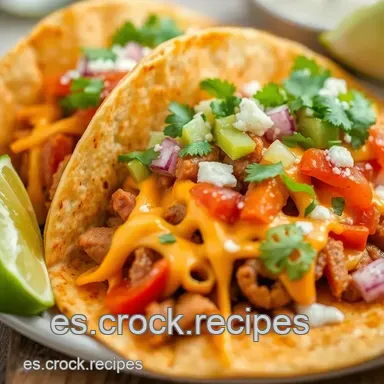 Cena Facil y Rapida: &iexcl;Tacos al Pastor en 20 Minutos! Tarjeta de receta