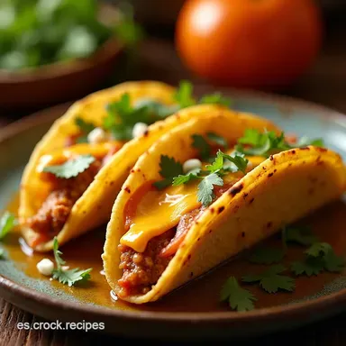 Tacos de Horno La Receta F&aacute;cil de Tacos Crujientes sin Fre&iacute;r Estilo Lujazo Tarjeta de receta