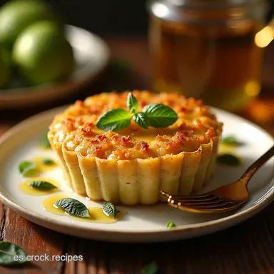 Tarta de Baklava de Pistacho y Miel Receta Crujiente con Toque Espa&ntilde;ol Tarjeta de receta