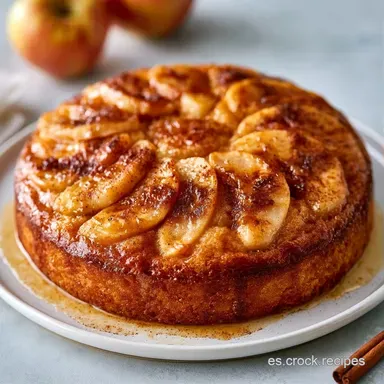 Tarta de Manzana Caramelizada Tarjeta de receta