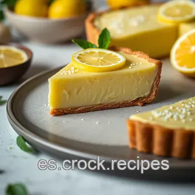 Recetas con Queso Fresco Batido: &iexcl;Tarta de Lim&oacute;n Cremosa! Tarjeta de receta