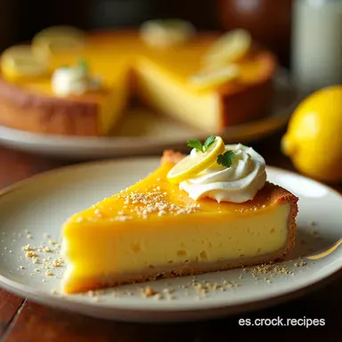 Tarta de Queso y Lim&oacute;n El Postre de Pascua Reconfortante Tarjeta de receta
