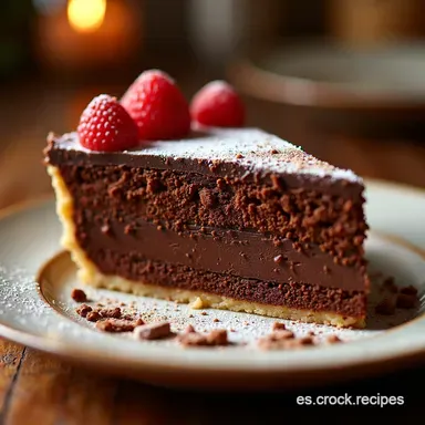 Tarta Fudgy de Chocolate Triple El Antojo de Chocolate Intenso que Necesitas Tarjeta de receta